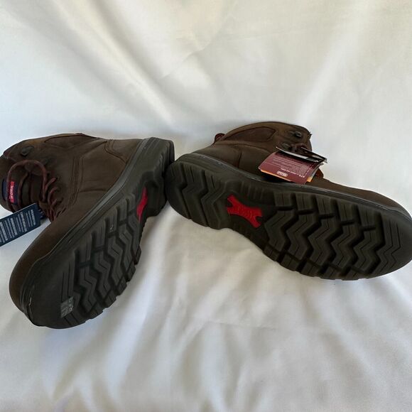 Ariat Men's Turbo 6" USA Assembled H2O Carbon Toe Work Boots 10036739 13D Brown - Picture 7 of 16